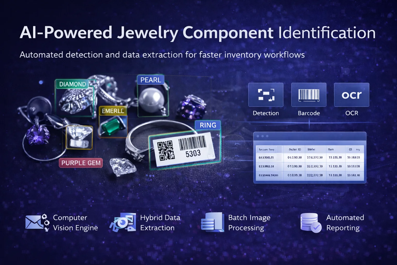 Automated jewellery Component Recognition System