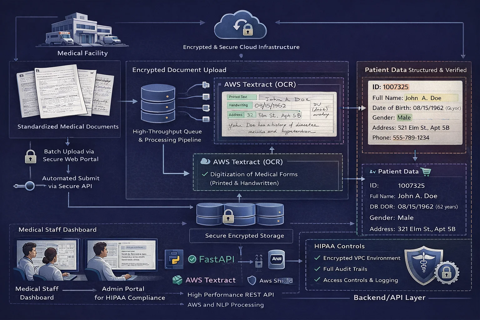 HIPAA-compliant architecture overview