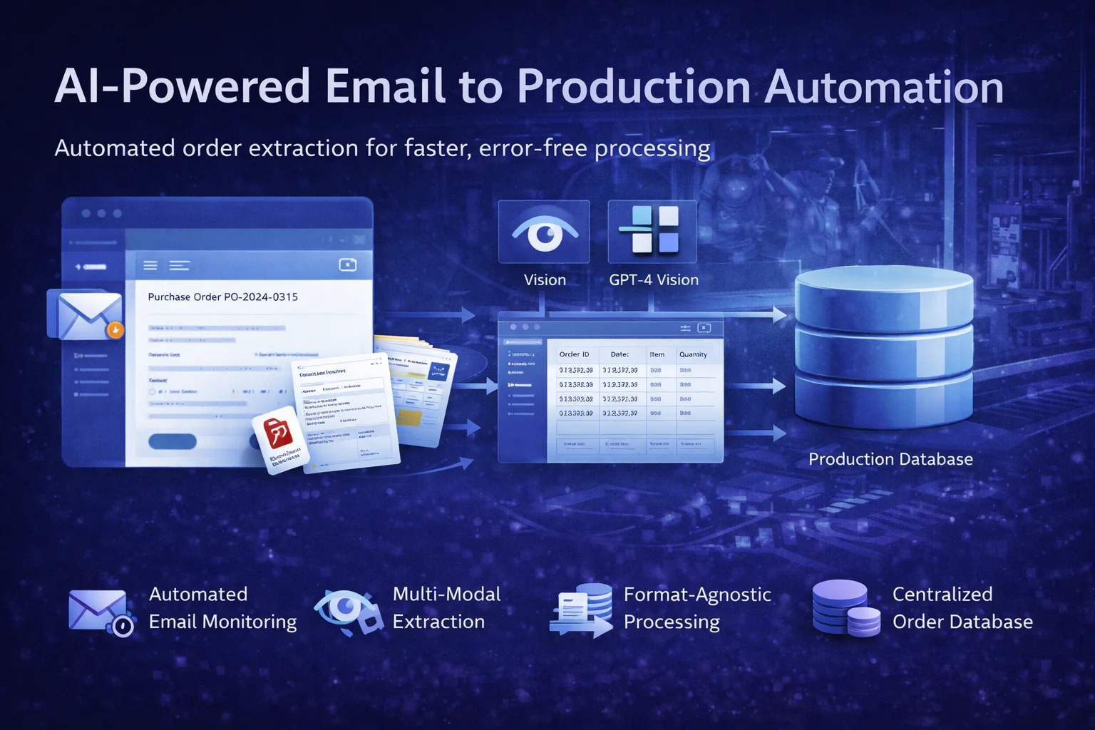 Email-to-Production Order Logging Automation System