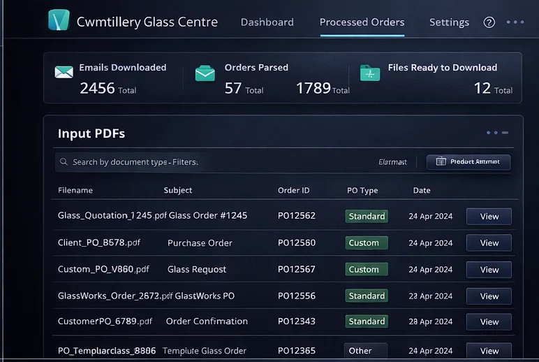 Production database sync and order queue dashboard